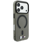 Dėklas BMW M IML Frosted Metal Logo & Trims MagSafe skirtas iPhone 18 Pro / 17 Pro - Juodas -- iPhone 18 Pro / iPhone 17 Pro