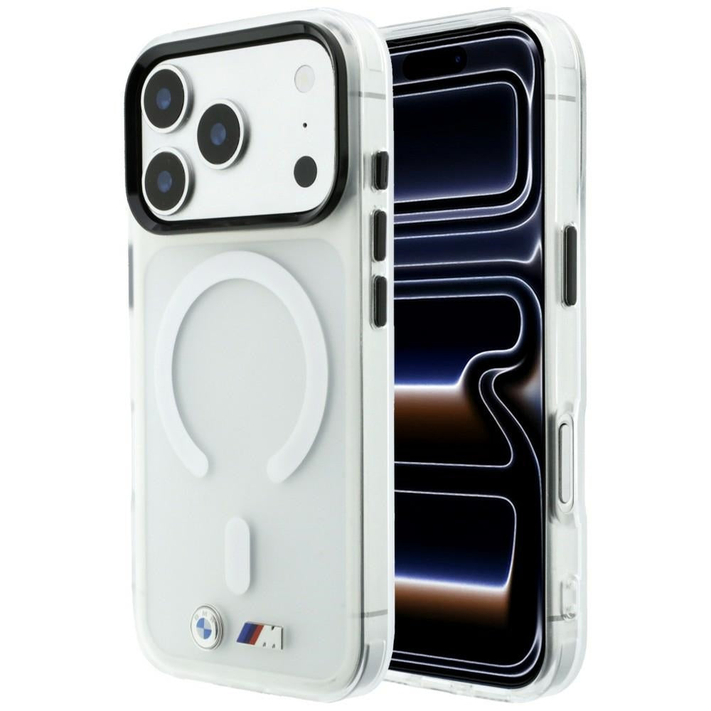 Dėklas BMW M IML Frosted Metal Logo & Trims MagSafe skirtas iPhone 18 Pro / 17 Pro - Skaidrus -- iPhone 18 Pro / iPhone...