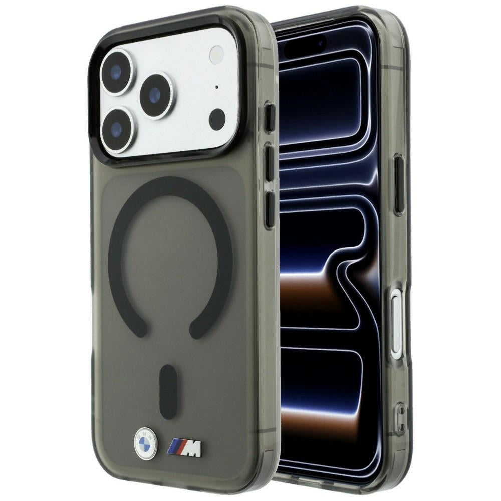 Dėklas BMW M IML Frosted Metal Logo & Trims MagSafe skirtas iPhone 18 Pro Max / 17 Pro Max - Juodas -- iPhone 18 Pro Max...