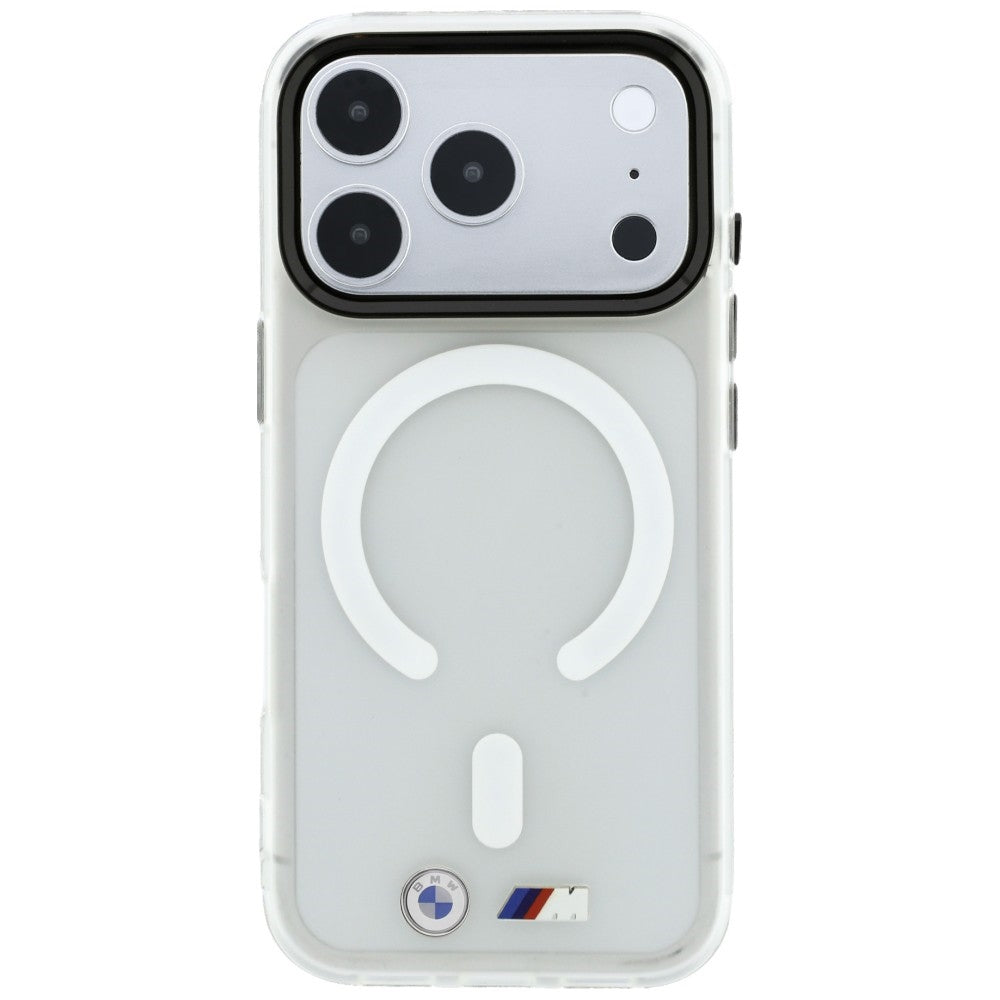 Dėklas BMW M IML Frosted Metal Logo & Trims MagSafe skirtas iPhone 18 Pro Max / 17 Pro Max - Skaidrus -- iPhone 18 Pro...