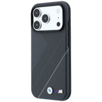 Dėklas BMW M Tire Track with Silver Line MagSafe, skirtas iPhone 18 Pro / 17 Pro - Tamsiai pilkas -- iPhone 18 Pro /...