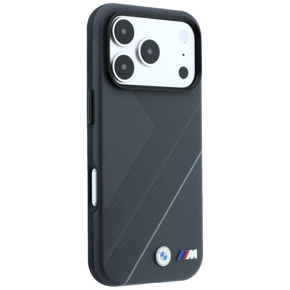 Dėklas BMW M Tire Track with Silver Line MagSafe, skirtas iPhone 18 Pro / 17 Pro - Tamsiai pilkas -- iPhone 18 Pro /...