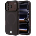 Dėklas BMW Sign Frosted IML & Metal Logo MagSafe, skirtas iPhone 18 Pro / 17 Pro - Bordo -- iPhone 18 Pro / iPhone 17 Pro