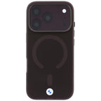 Dėklas BMW Sign Frosted IML & Metal Logo MagSafe, skirtas iPhone 18 Pro / 17 Pro - Bordo -- iPhone 18 Pro / iPhone 17 Pro