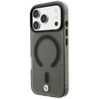 Dėklas BMW M IML Frosted Metal Logo & Trims MagSafe, skirtas iPhone 18 Pro / 17 Pro - Juodas -- iPhone 18 Pro / iPhone 17 Pro