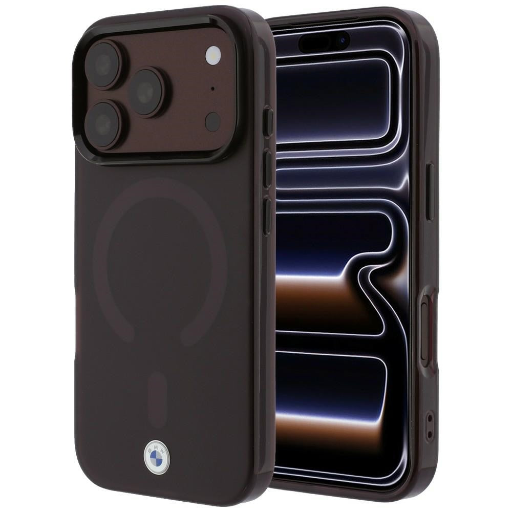 Dėklas BMW Sign Frosted IML & Metal Logo MagSafe, skirtas iPhone 18 Pro Max / 17 Pro Max - Bordo -- iPhone 18 Pro Max /...