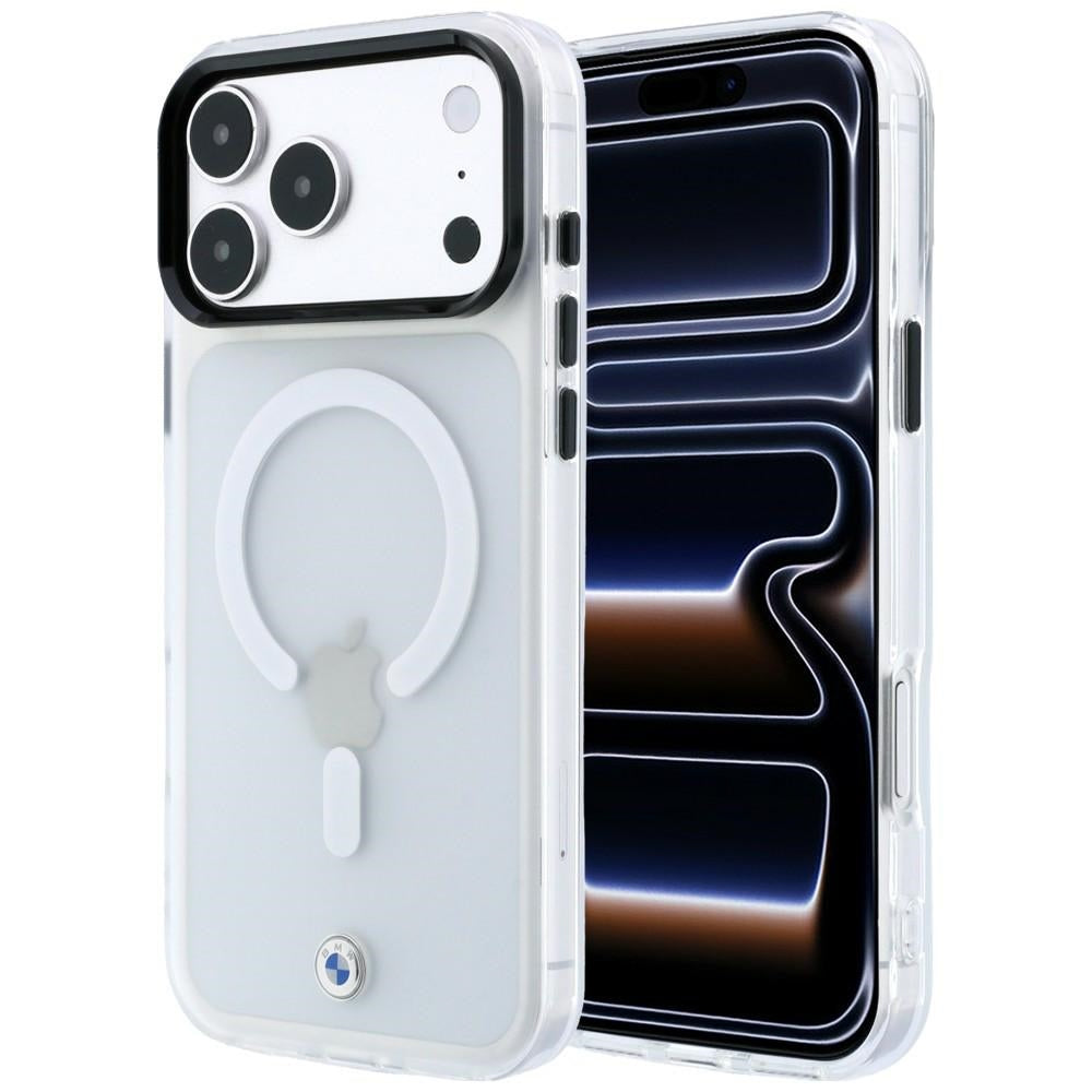 Dėklas BMW Sign Frosted IML & Metal Logo MagSafe, skirtas iPhone 18 Pro Max / 17 Pro Max - Skaidri -- iPhone 18 Pro Max /...