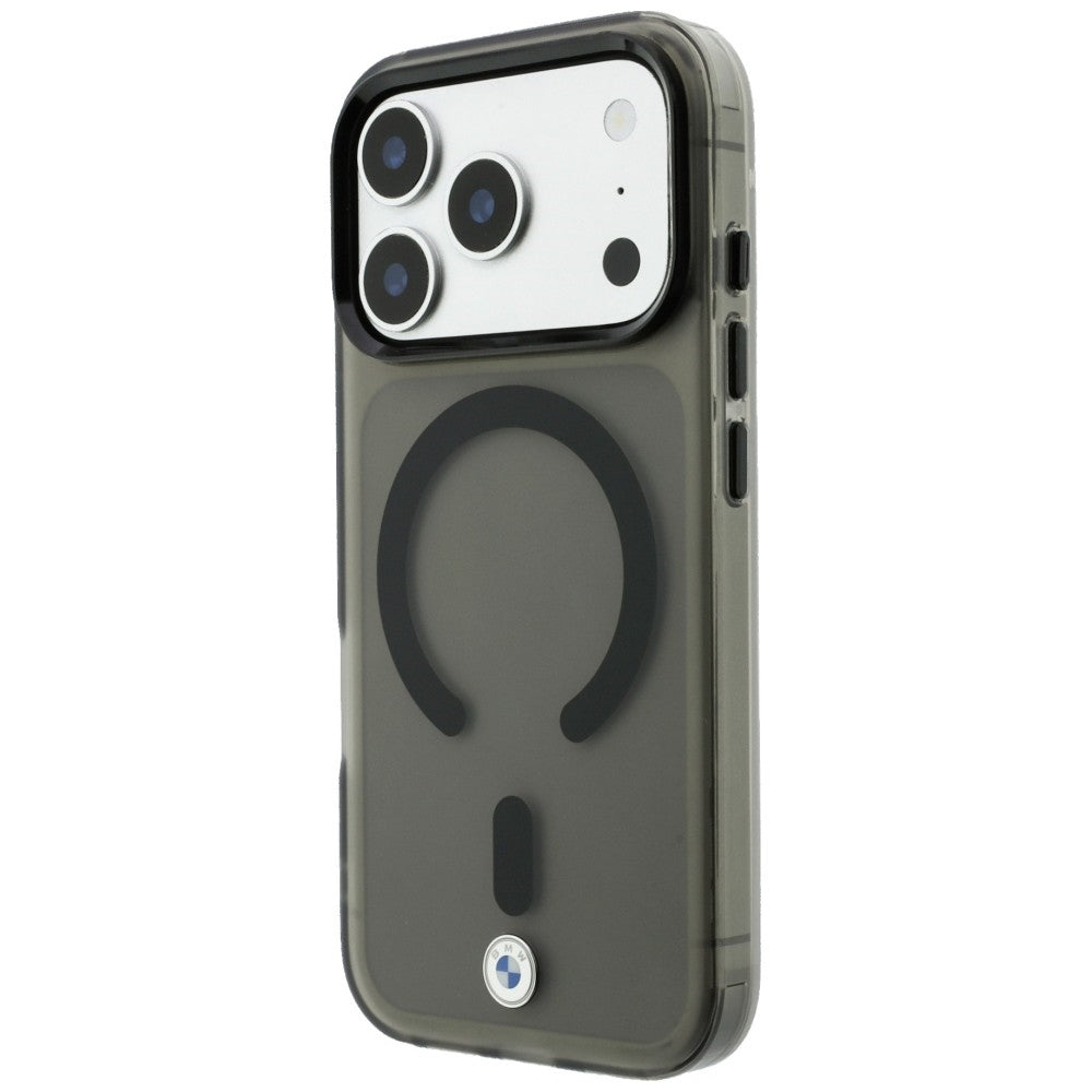 Dėklas BMW Sign Frosted IML & Metal Logo MagSafe, skirtas iPhone 18 Pro Max / 17 Pro Max - Pilka -- iPhone 18 Pro Max /...