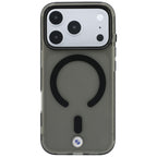 Dėklas BMW Sign Frosted IML & Metal Logo MagSafe, skirtas iPhone 18 Pro Max / 17 Pro Max - Pilka -- iPhone 18 Pro Max /...