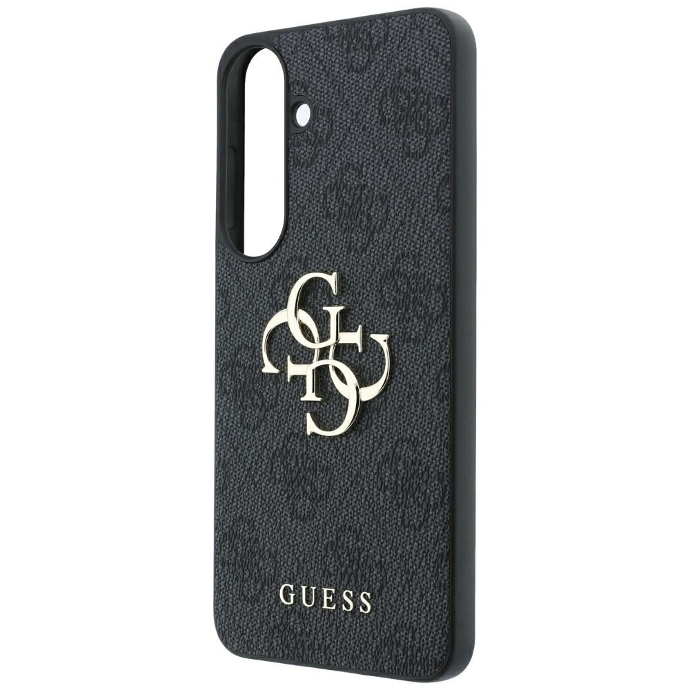Dėklas Samsung Galaxy S26 FE - Guess Embossed 4G Ring Classic Logo MagSafe - Juodas -- Samsung Galaxy S26 FE