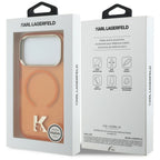 Dėklas Karl Lagerfeld IML K Head MagSafe telefonui iPhone 18 Pro / 17 Pro - Oranžinis -- iPhone 18 Pro / iPhone 17 Pro
