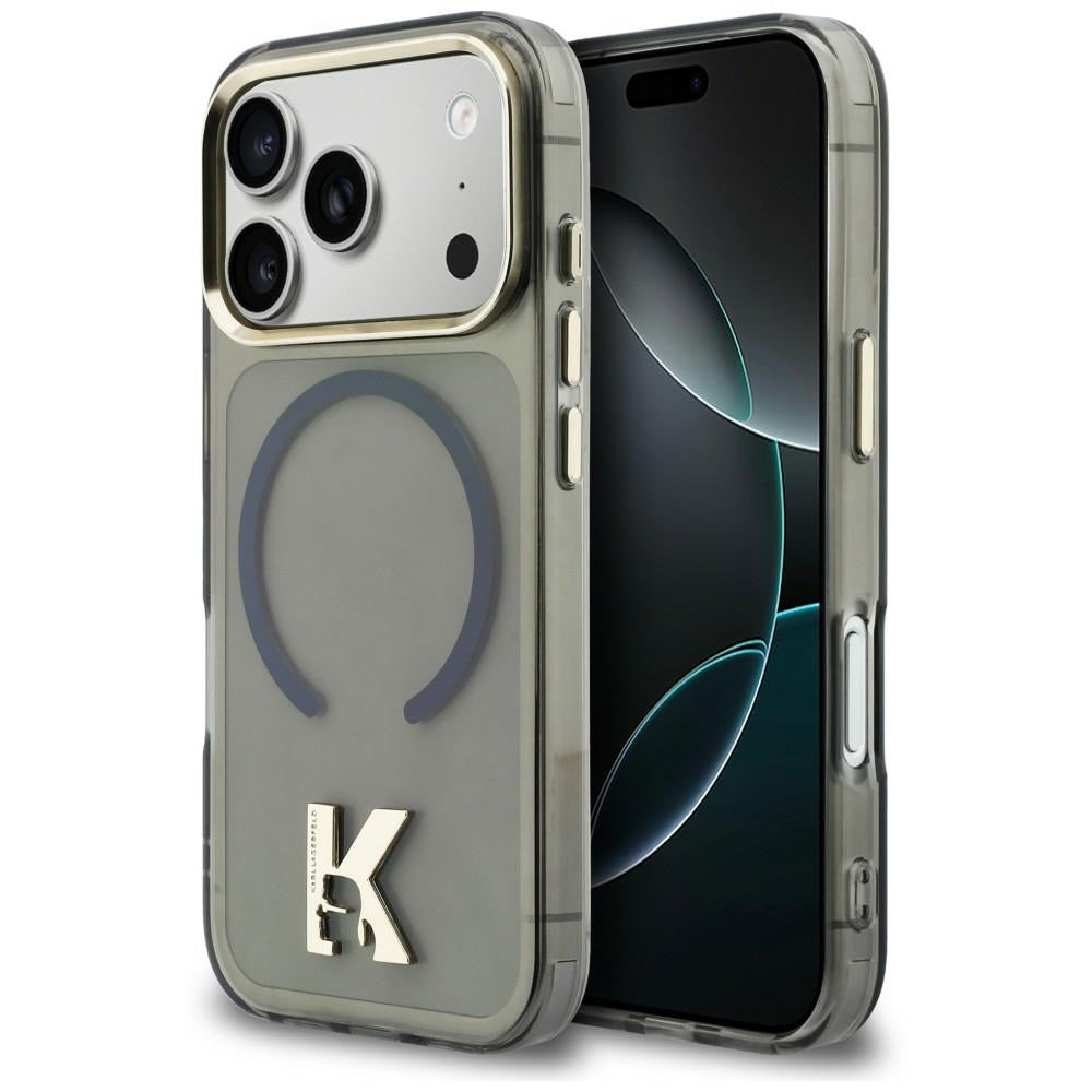 Dėklas Karl Lagerfeld IML K Head MagSafe telefonui iPhone 18 Pro / 17 Pro - Juodas -- iPhone 18 Pro / iPhone 17 Pro