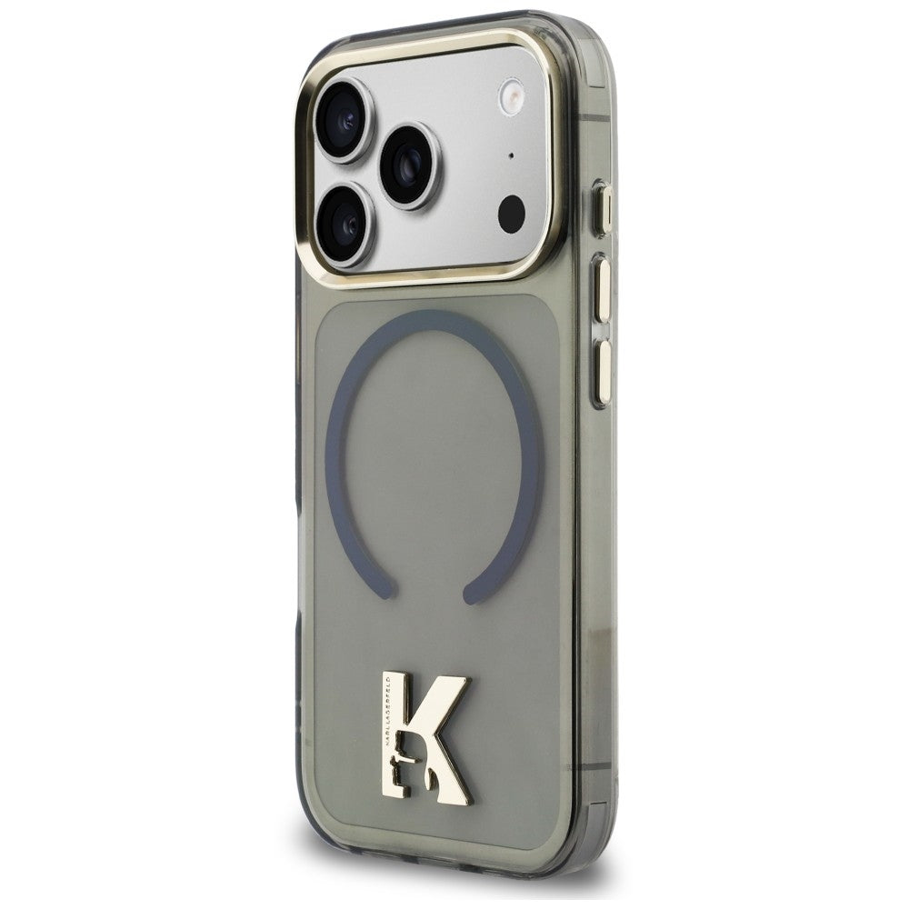 Dėklas Karl Lagerfeld IML K Head MagSafe telefonui iPhone 18 Pro / 17 Pro - Juodas -- iPhone 18 Pro / iPhone 17 Pro