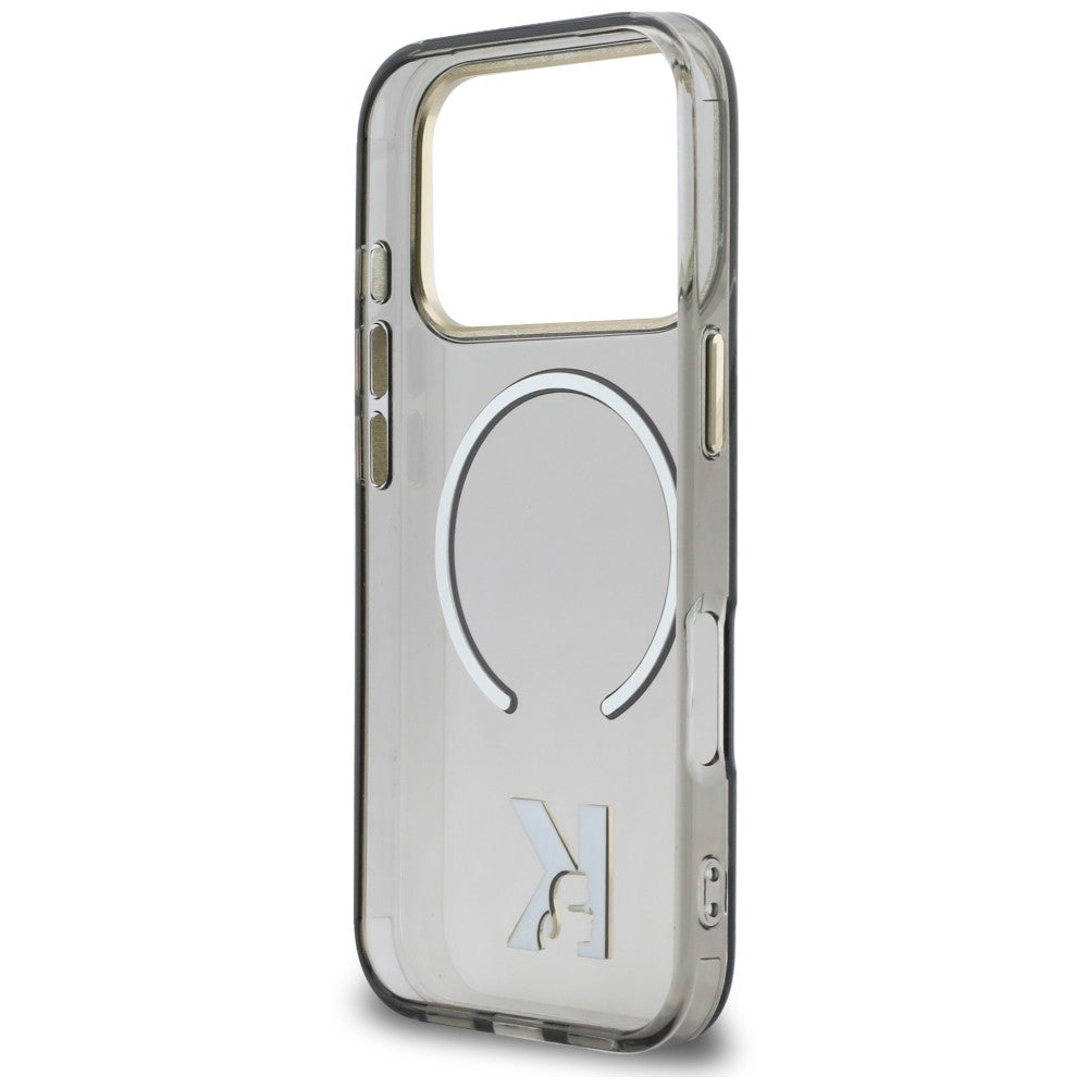 Dėklas Karl Lagerfeld IML K Head MagSafe telefonui iPhone 18 Pro / 17 Pro - Juodas -- iPhone 18 Pro / iPhone 17 Pro