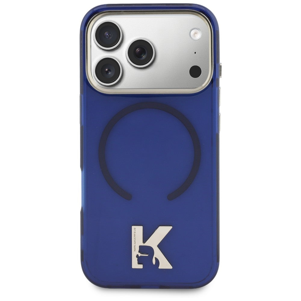 Dėklas Karl Lagerfeld IML K Head MagSafe telefonui iPhone 18 Pro / 17 Pro - Mėlynas -- iPhone 18 Pro / iPhone 17 Pro