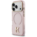 Dėklas Karl Lagerfeld IML K Head MagSafe telefonui iPhone 18 Pro / 17 Pro - Rožinis -- iPhone 18 Pro / iPhone 17 Pro