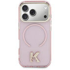 Dėklas Karl Lagerfeld IML K Head MagSafe telefonui iPhone 18 Pro / 17 Pro - Rožinis -- iPhone 18 Pro / iPhone 17 Pro