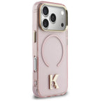 Dėklas Karl Lagerfeld IML K Head MagSafe telefonui iPhone 18 Pro / 17 Pro - Rožinis -- iPhone 18 Pro / iPhone 17 Pro
