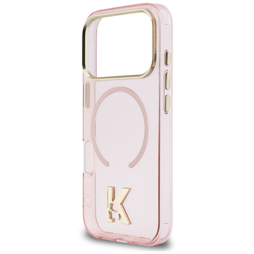 Dėklas Karl Lagerfeld IML K Head MagSafe telefonui iPhone 18 Pro / 17 Pro - Rožinis -- iPhone 18 Pro / iPhone 17 Pro