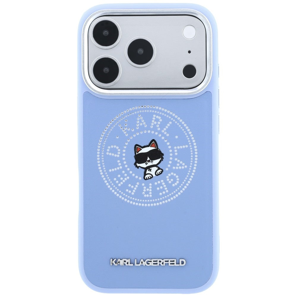 Dėklas Karl Lagerfeld Point & Choupette Sketch MagSafe telefonams iPhone 18 Pro / 17 Pro - Mėlynas -- iPhone 18 Pro /...