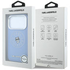 Dėklas Karl Lagerfeld Point & Choupette Sketch MagSafe telefonui iPhone 18 Pro Max / 17 Pro Max - Mėlynas -- iPhone 18...