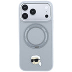 Dėklas Karl Lagerfeld su žiediniu stovu 360 Karl Head smeigtuku MagSafe telefonams iPhone 18 Pro Max / 17 Pro Max -...