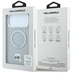 Dėklas Karl Lagerfeld su žiediniu stovu 360 Karl Head smeigtuku MagSafe telefonams iPhone 18 Pro Max / 17 Pro Max -...