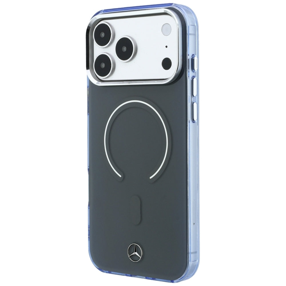 Dėklas Mercedes Double Layer Iconic Logo MagSafe skirtas iPhone 18 Pro Max / 17 Pro Max - tamsiai pilkas -- iPhone 18 Pro...