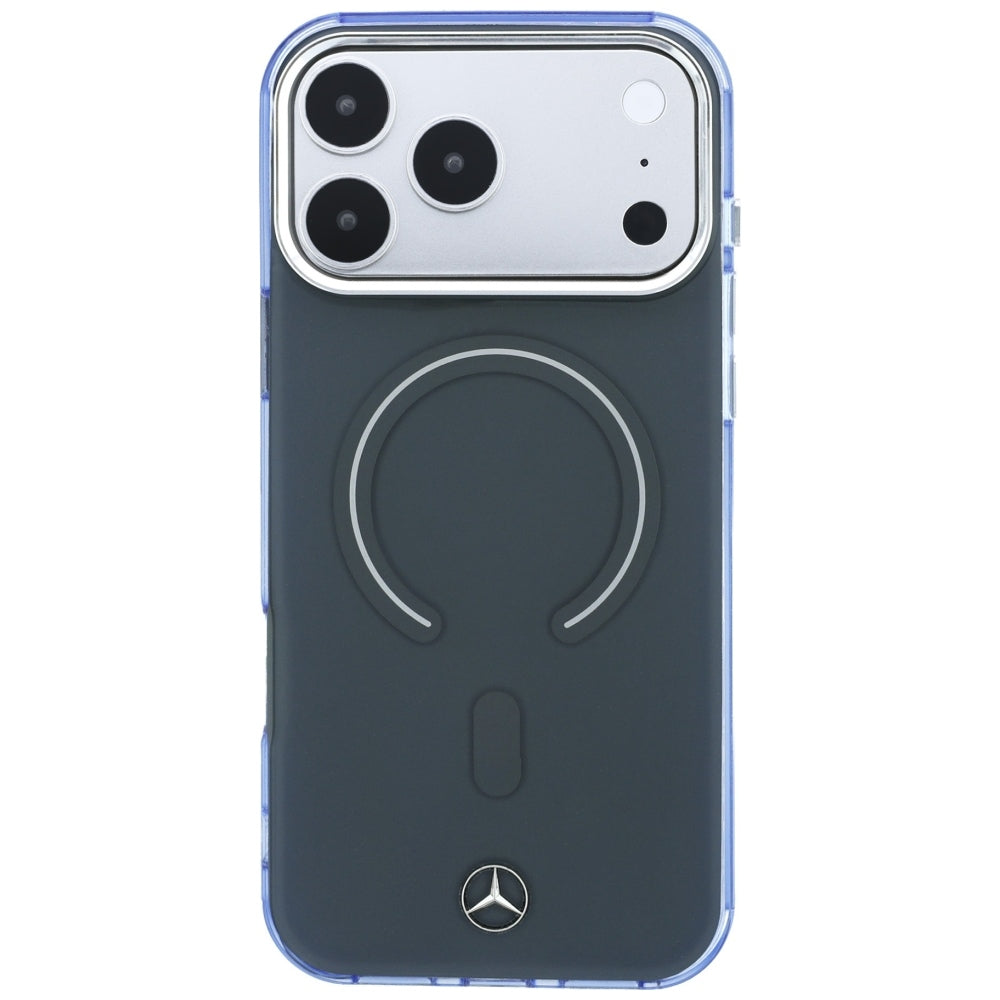 Dėklas Mercedes Double Layer Iconic Logo MagSafe skirtas iPhone 18 Pro Max / 17 Pro Max - tamsiai pilkas -- iPhone 18 Pro...