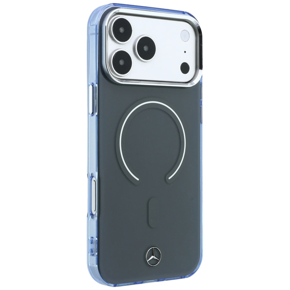 Dėklas Mercedes Double Layer Iconic Logo MagSafe skirtas iPhone 18 Pro Max / 17 Pro Max - tamsiai pilkas -- iPhone 18 Pro...