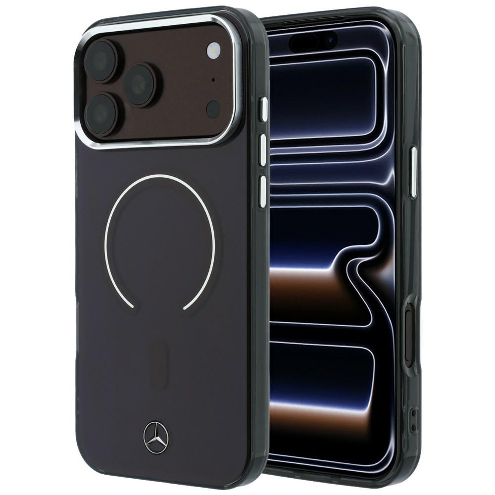 Dėklas Mercedes Double Layer Iconic Logo MagSafe skirtas iPhone 18 Pro Max / 17 Pro Max - bordo -- iPhone 18 Pro Max /...