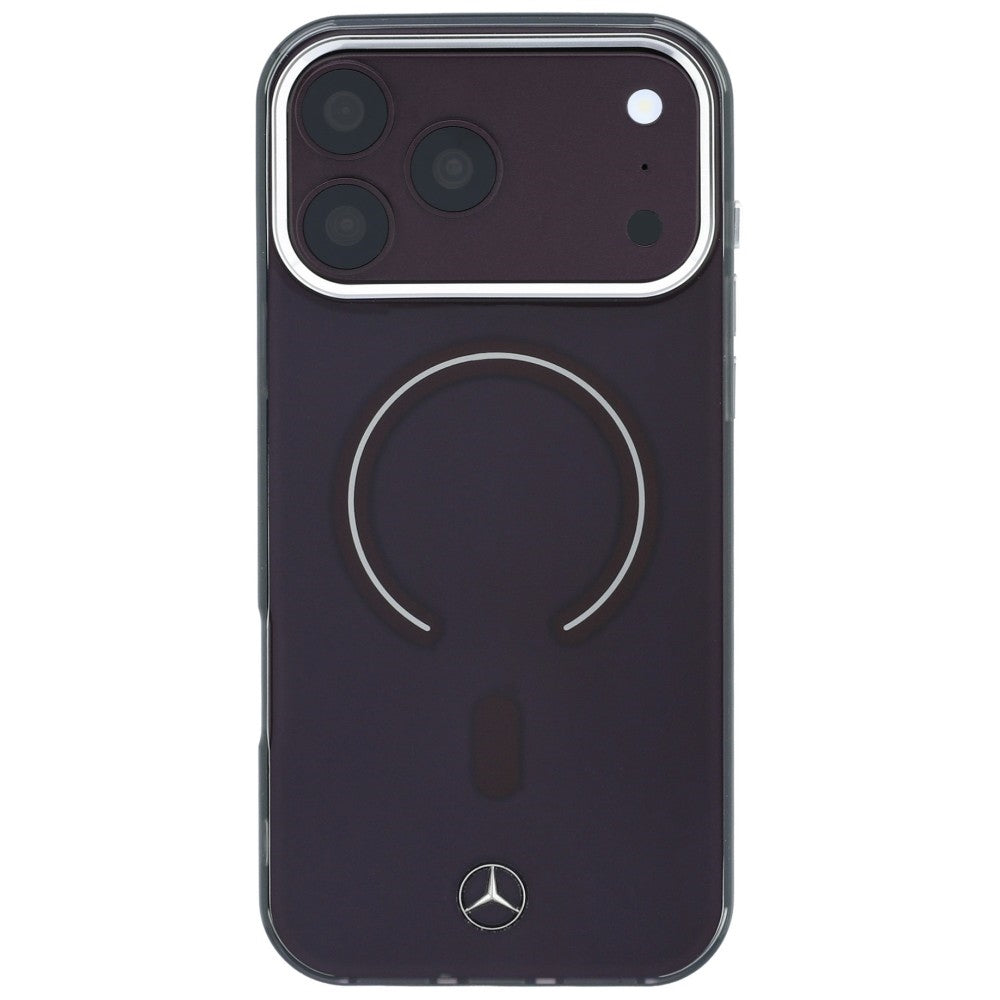 Dėklas Mercedes Double Layer Iconic Logo MagSafe skirtas iPhone 18 Pro Max / 17 Pro Max - bordo -- iPhone 18 Pro Max /...