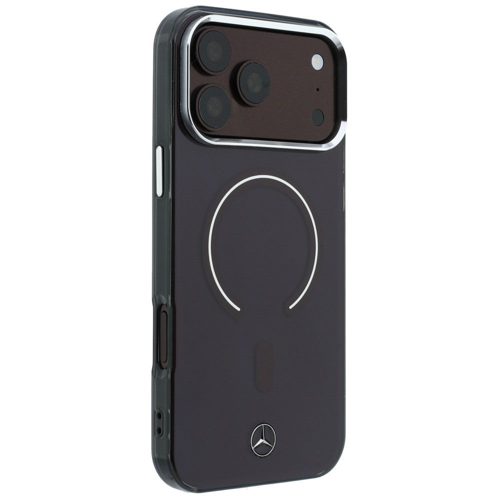 Dėklas Mercedes Double Layer Iconic Logo MagSafe skirtas iPhone 18 Pro Max / 17 Pro Max - bordo -- iPhone 18 Pro Max /...
