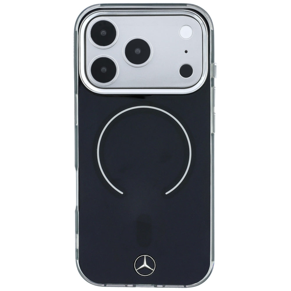 Dėklas Mercedes Double Layer Iconic Logo MagSafe skirtas iPhone 18 Pro Max / 17 Pro Max - juodas -- iPhone 18 Pro Max /...
