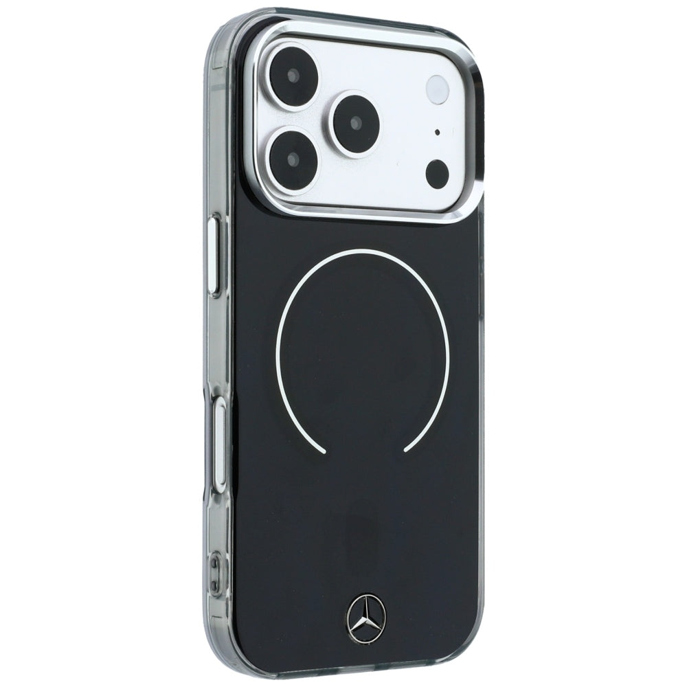 Dėklas Mercedes Double Layer Iconic Logo MagSafe skirtas iPhone 18 Pro Max / 17 Pro Max - juodas -- iPhone 18 Pro Max /...