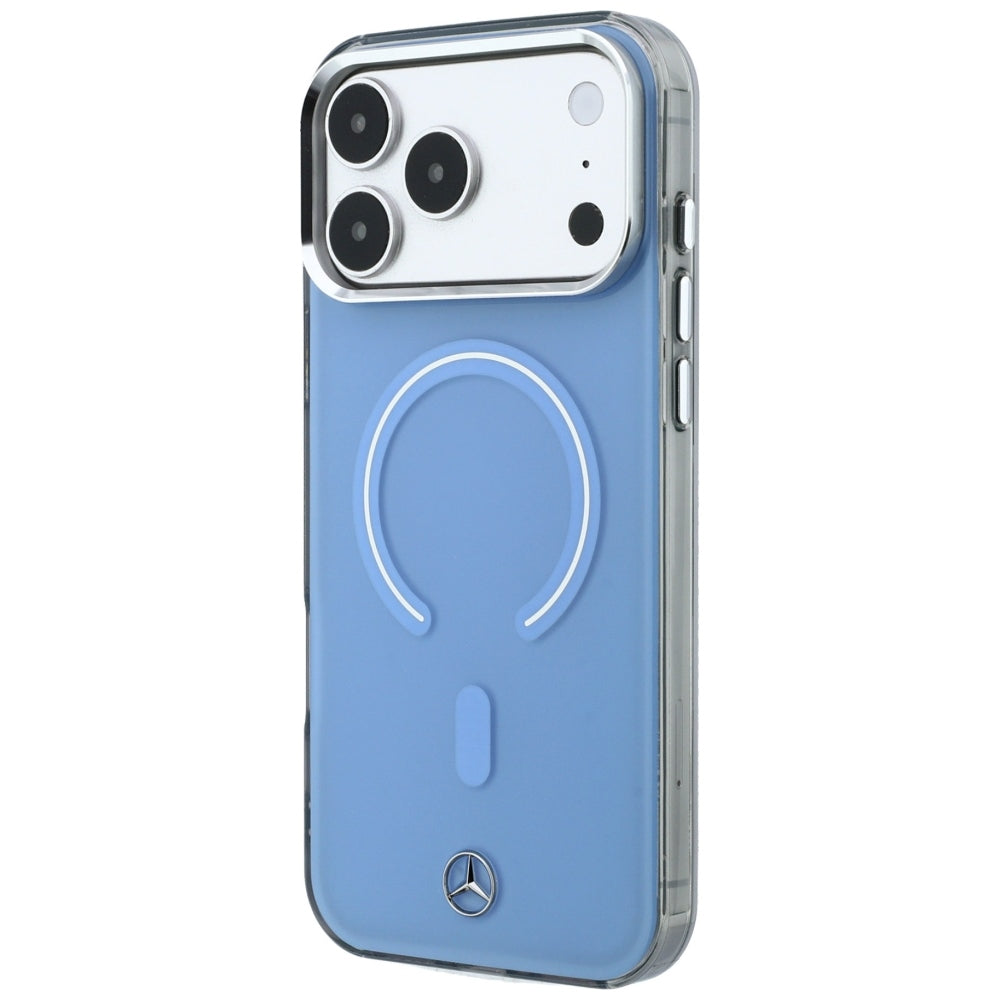 Dėklas Mercedes Double Layer Iconic Logo MagSafe skirtas iPhone 18 Pro Max / 17 Pro Max - mėlynas -- iPhone 18 Pro Max /...