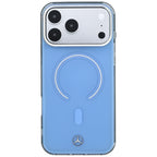 Dėklas Mercedes Double Layer Iconic Logo MagSafe skirtas iPhone 18 Pro Max / 17 Pro Max - mėlynas -- iPhone 18 Pro Max /...