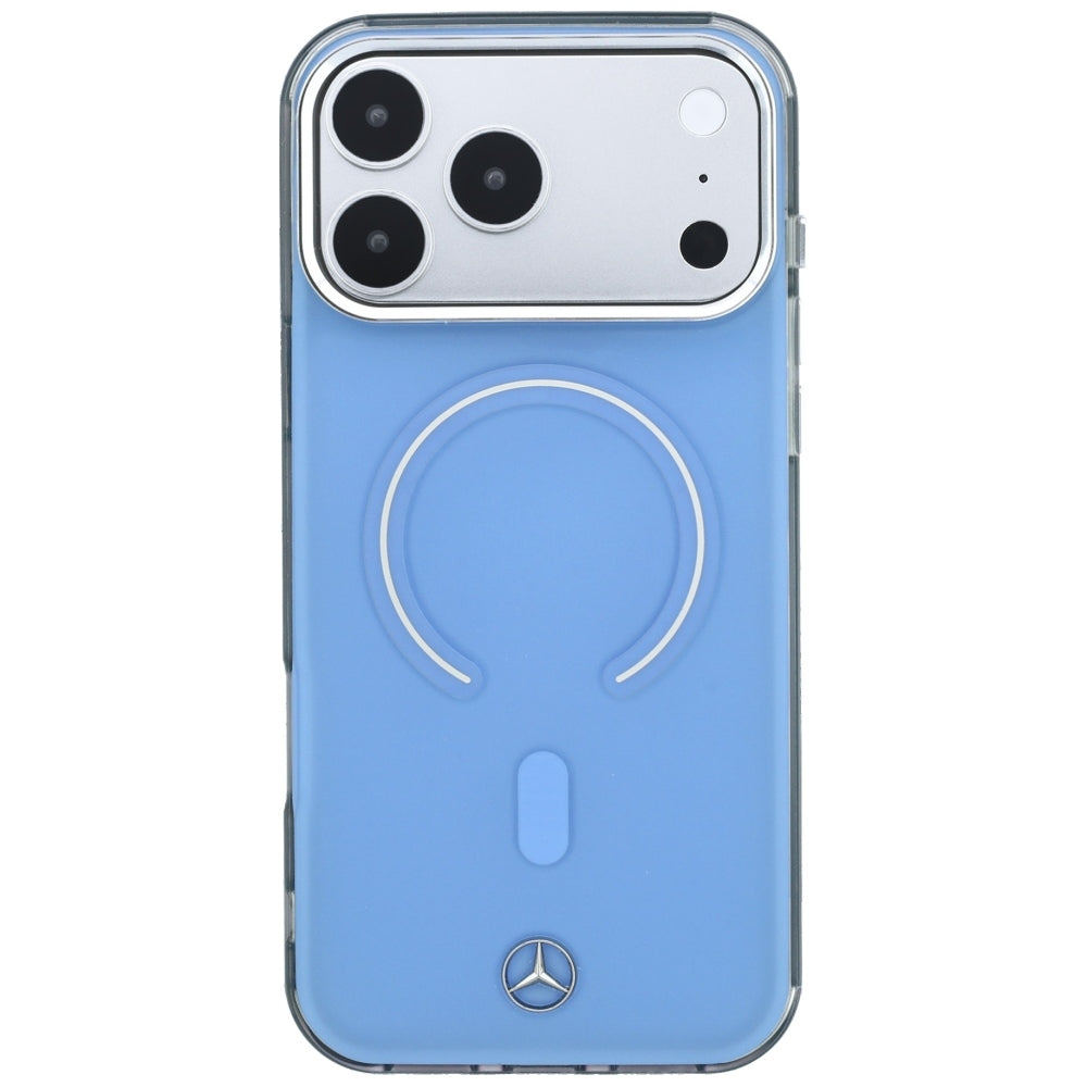 Dėklas Mercedes Double Layer Iconic Logo MagSafe skirtas iPhone 18 Pro Max / 17 Pro Max - mėlynas -- iPhone 18 Pro Max /...