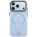 Dėklas Mercedes Leather 3D MagSafe skirtas iPhone 18 Pro / 17 Pro - mėlynas -- iPhone 18 Pro / iPhone 17 Pro