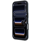 Dėklas Mercedes Leather 3D MagSafe skirtas iPhone 18 Pro / 17 Pro - mėlynas -- iPhone 18 Pro / iPhone 17 Pro