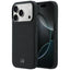 Dėklas Mercedes Leather Mesh with Bow Line MagSafe, skirtas iPhone 18 Pro / 17 Pro - Juodas -- iPhone 18 Pro / iPhone 17 Pro