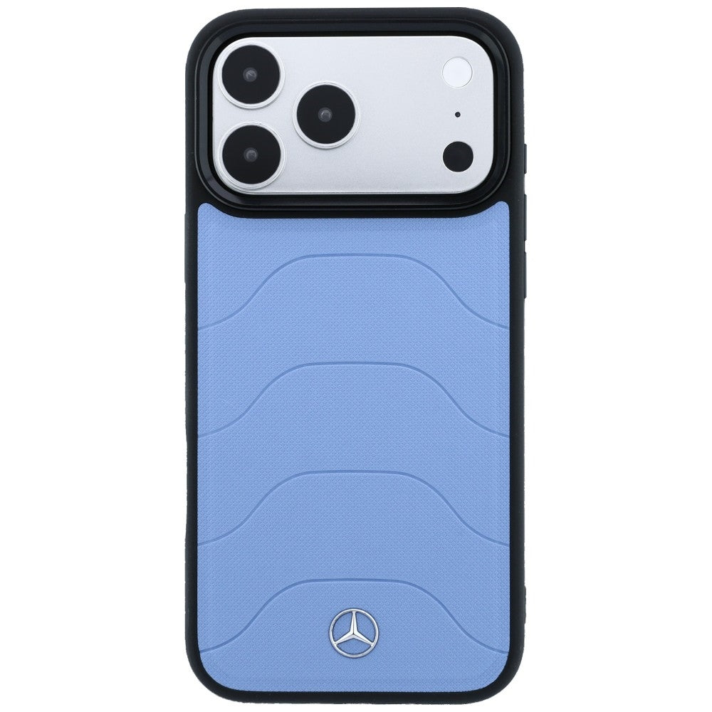 Dėklas Mercedes Leather Mesh with Bow Line MagSafe, skirtas iPhone 18 Pro Max / 17 Pro Max - Mėlynas -- iPhone 18 Pro Max...