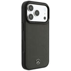 Dėklas Mercedes Leather Mesh with Bow Line MagSafe, skirtas iPhone 18 Pro Max / 17 Pro Max - Tamsiai pilkas -- iPhone 18...