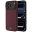 Dėklas Mercedes Leather Semi Wrap with Iconic Line MagSafe telefonui iPhone 18 Pro / 17 Pro - Bordo -- iPhone 18 Pro /...