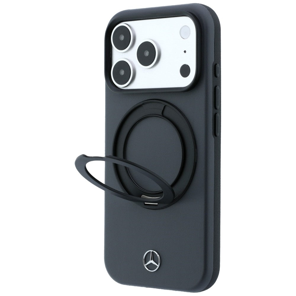 Mercedes odinis MagSafe dėklas su žiediniu stovu, skirtas iPhone 18 Pro / 17 Pro - Tamsiai pilkas -- iPhone 18 Pro /...