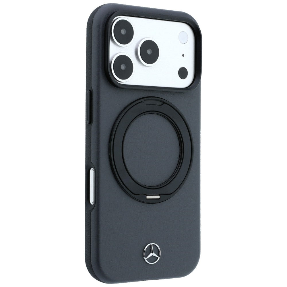 Mercedes odinis MagSafe dėklas su žiediniu stovu, skirtas iPhone 18 Pro / 17 Pro - Tamsiai pilkas -- iPhone 18 Pro /...