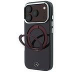 Dėklas Mercedes Ring Stand Iconic Logo MagSafe skirtas iPhone 18 Pro / 17 Pro - bordo -- iPhone 18 Pro / iPhone 17 Pro