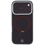 Dėklas Mercedes Ring Stand Iconic Logo MagSafe skirtas iPhone 18 Pro / 17 Pro - bordo -- iPhone 18 Pro / iPhone 17 Pro