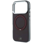 Dėklas Mercedes Ring Stand Iconic Logo MagSafe skirtas iPhone 18 Pro / 17 Pro - bordo -- iPhone 18 Pro / iPhone 17 Pro