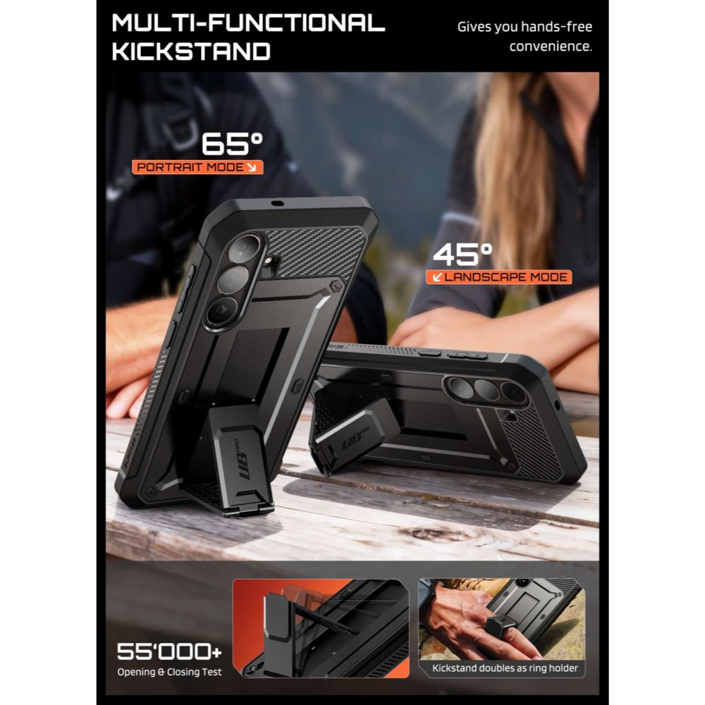Dėklas Supcase Unicorn Beetle Pro telefonui Samsung Galaxy S26 FE - juodas -- Samsung Galaxy S26 FE